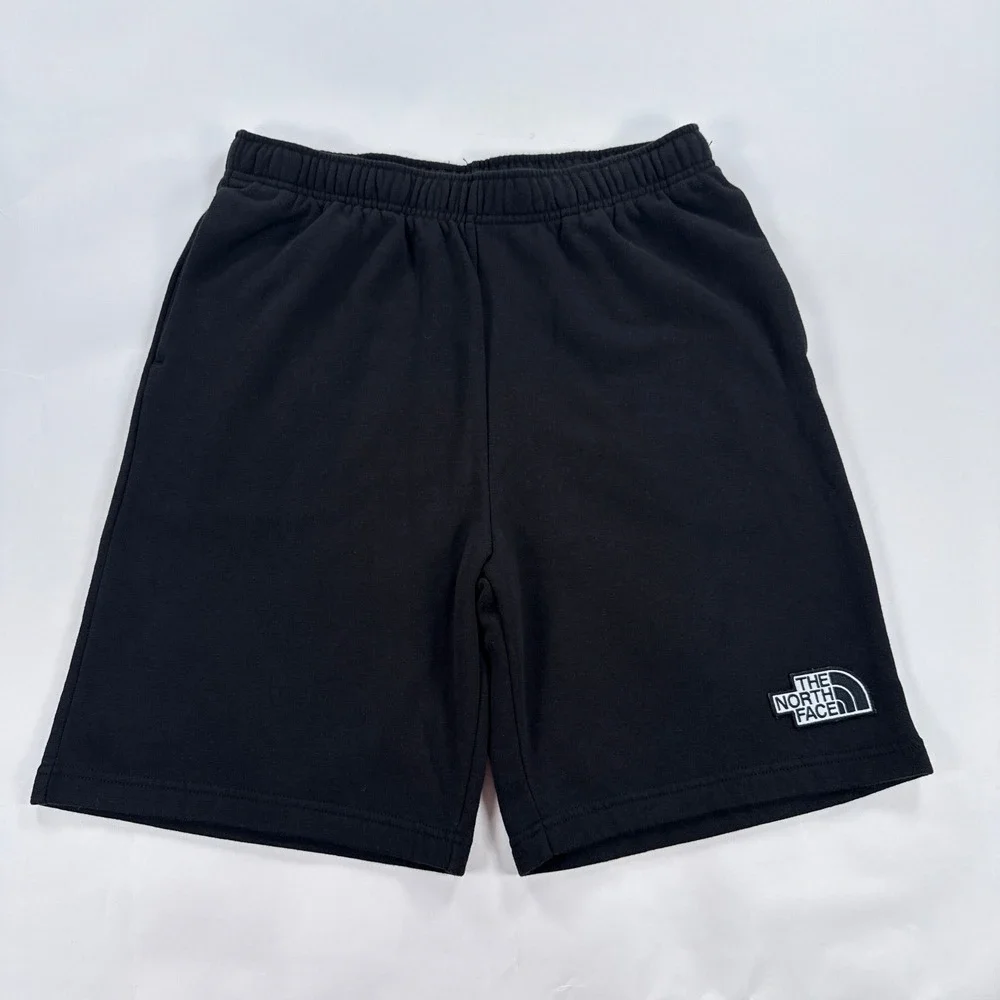 The North Face Mens Shorts M Black Fleece Sweat Shorts Logo Gorpcore